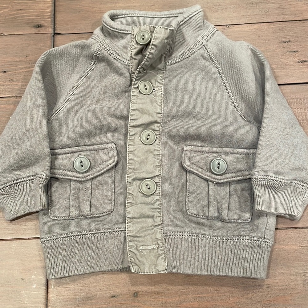 Baby Gap Button Down Sweatshirt 0-3M